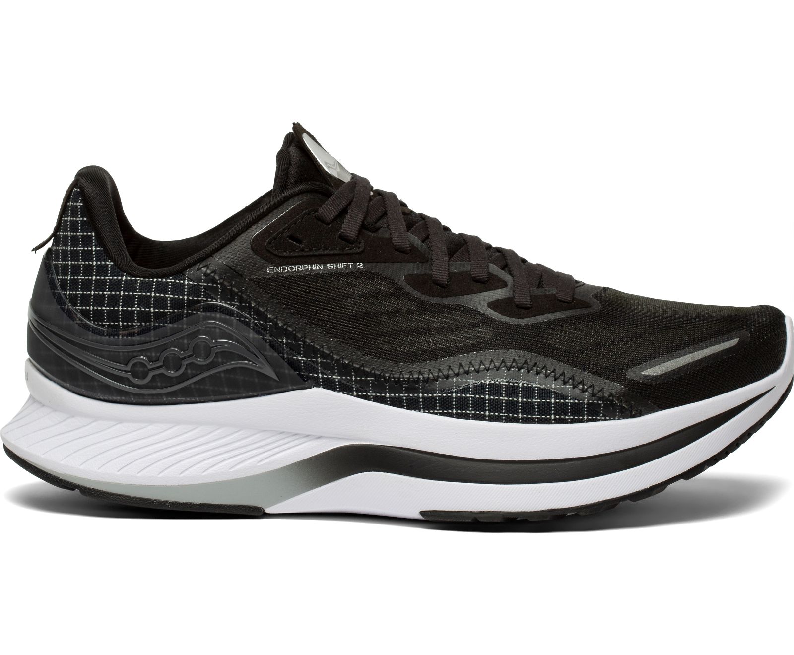 Tenis Para Correr Saucony Endorphin Shift 2 Hombre Negros Blancos | México 471EBCX